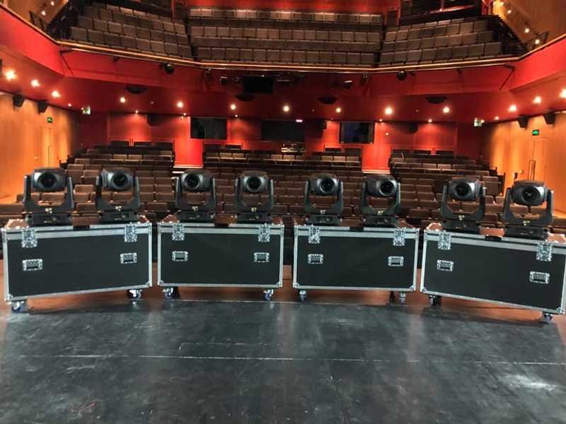 The venue purchased eight units in total with flight cases