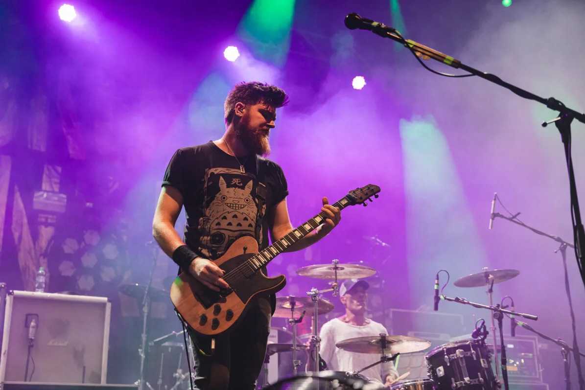 Paul Visser, vocalist and guitarist of rock trio Black Orchid Empire (photo: Jesse Lawrence)