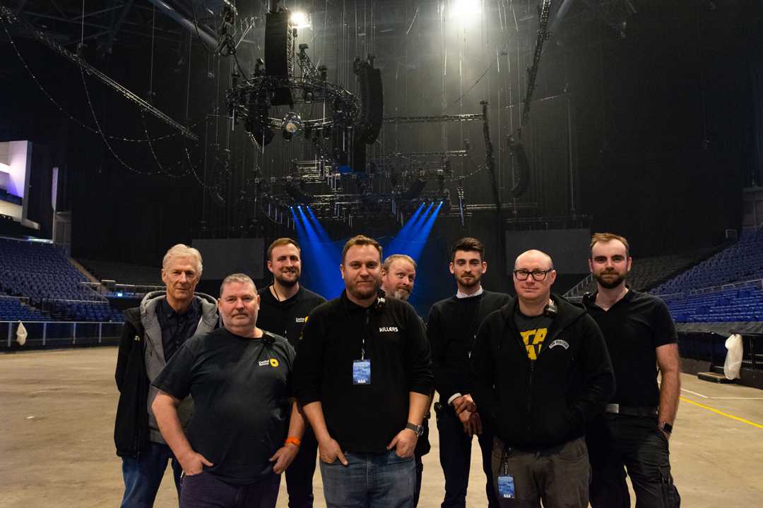 The crew for Stereophonics latest arena tour