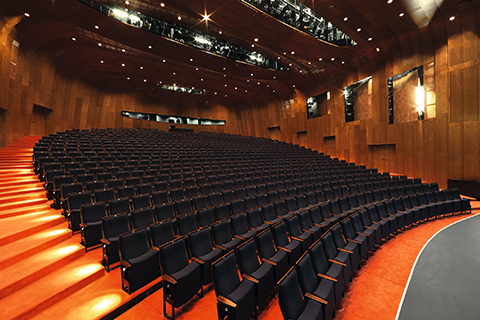 Optocore M-series MADI boxes have been installed in both the main theatre and studio theatre