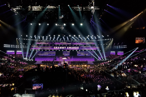 The 62nd Grammy Awards utilised a large complement of Claypaky Xtylos fixtures (photo: Alex Talbot)