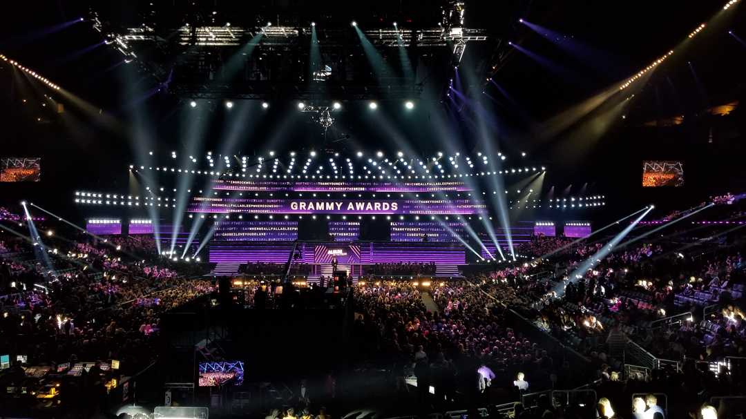 The 62nd Grammy Awards utilised a large complement of Claypaky Xtylos fixtures (photo: Alex Talbot)