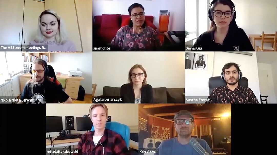 The AES Student Delegate Assembly hosted several virtual meetings during the AES Virtual Vienna Convention, as well as a variety of other student and career development events