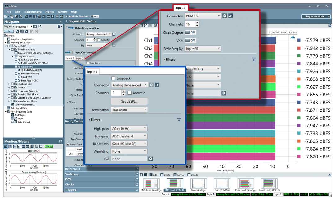 Release 6.0 is compatible with all analysers in the APx500 Series