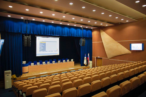 The central conference hall at the Moscow head offices of the Mosenergosbyt