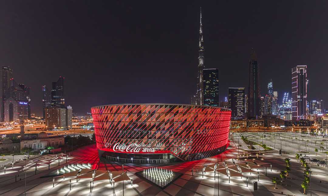 The new Coca-Cola Arena in Dubai