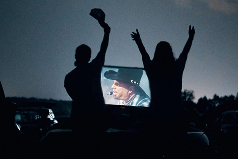 The show was delivered to over 300 drive-in theatres across North America