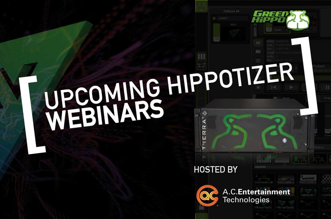 The first Green Hippo webinar takes place next week