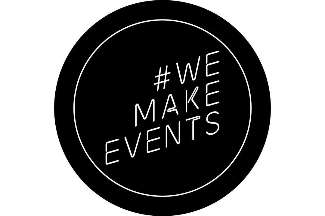 The #WeMakeEvents gobo is available on discount from goboplus.com