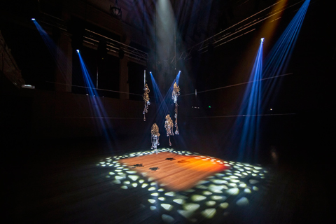 The immersive lighting and audio installation was staged over four days in Auckland Town Hall (photo: Louise Stickland)