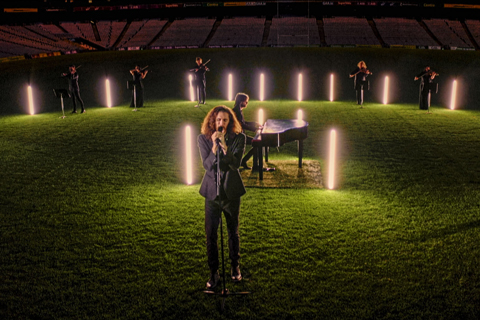 The video was recorded in Dublin’s Croke Park Stadium