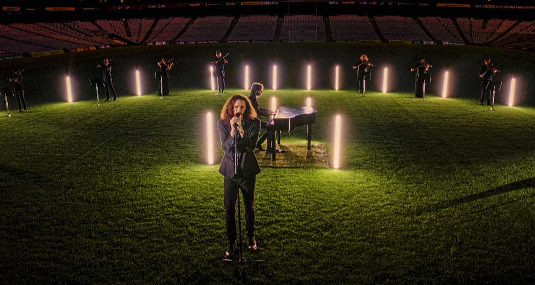 The video was recorded in Dublin’s Croke Park Stadium