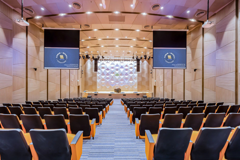 The facilities include a convention centre, auditorium and meeting rooms