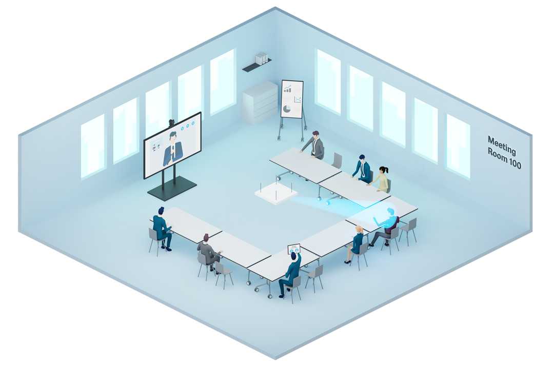 TeamConnect Ceiling 2 enables touchless audio in meeting rooms