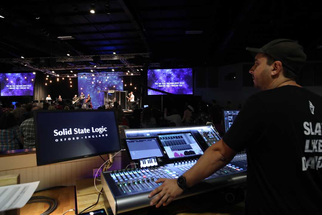 The church has installed two Solid State Logic Live series digital mixing consoles in its Global Prayer Room