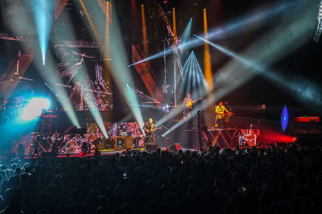 L.A.B. live at Auckland’s Spark Arena (photo: Mark Russell)