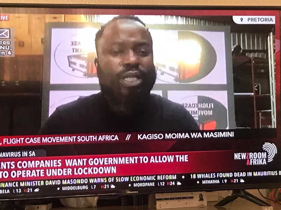 Newzroom Afrika interviews Kagiso Moima Wa Masimini of #flightcasemovement