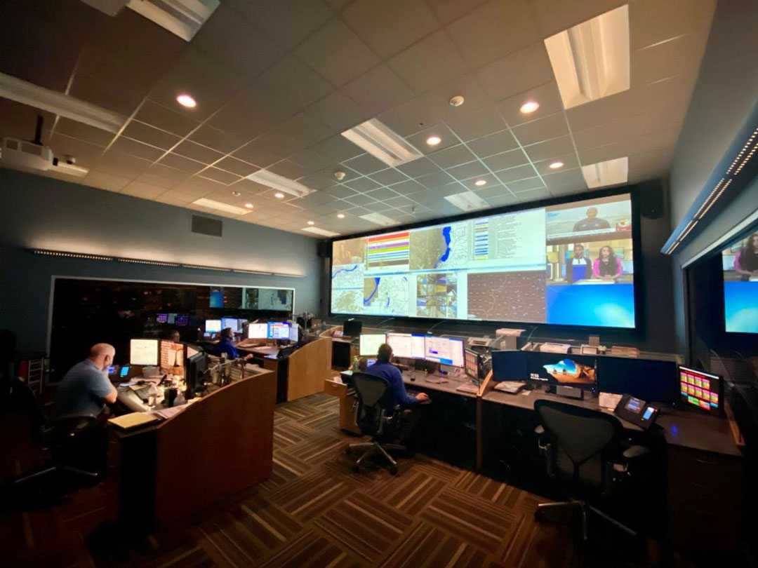 The 911 Emergency Operations Centre in Peoria, Illinois