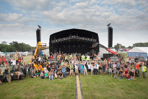 The WOMAD site crew at Charlton Park I Photo: Archive