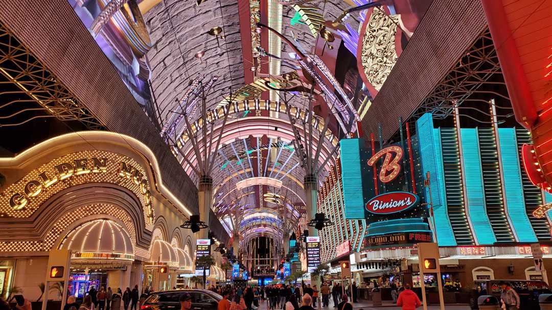 The Fremont Street Experience in downtown Las Vegas