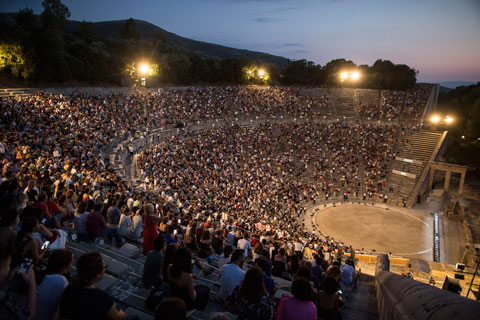 The Persians was staged at the ancient Epidaurus open-air amphitheatre (photo: Thomas Daskalakis)