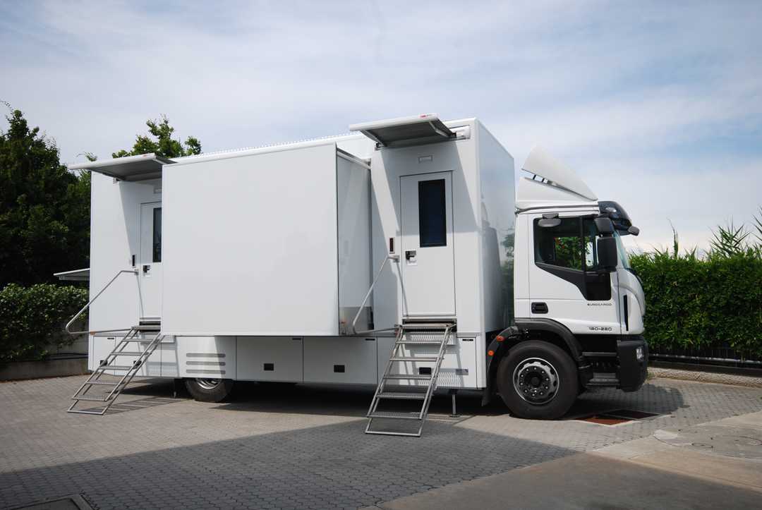The OB truck has been built for A Middle East customer