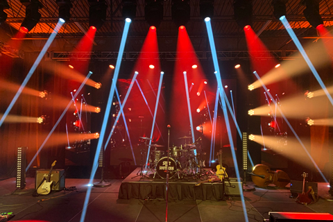Synergetic’s studio features a full Elation Professional lighting system