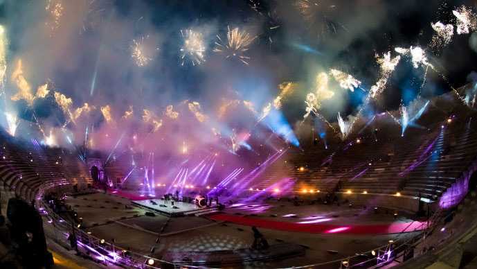 The Arena di Verona hosted the event