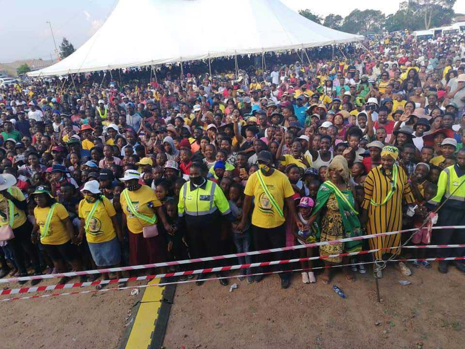 The rally was attended by thousands not adhering to the social distancing regulations