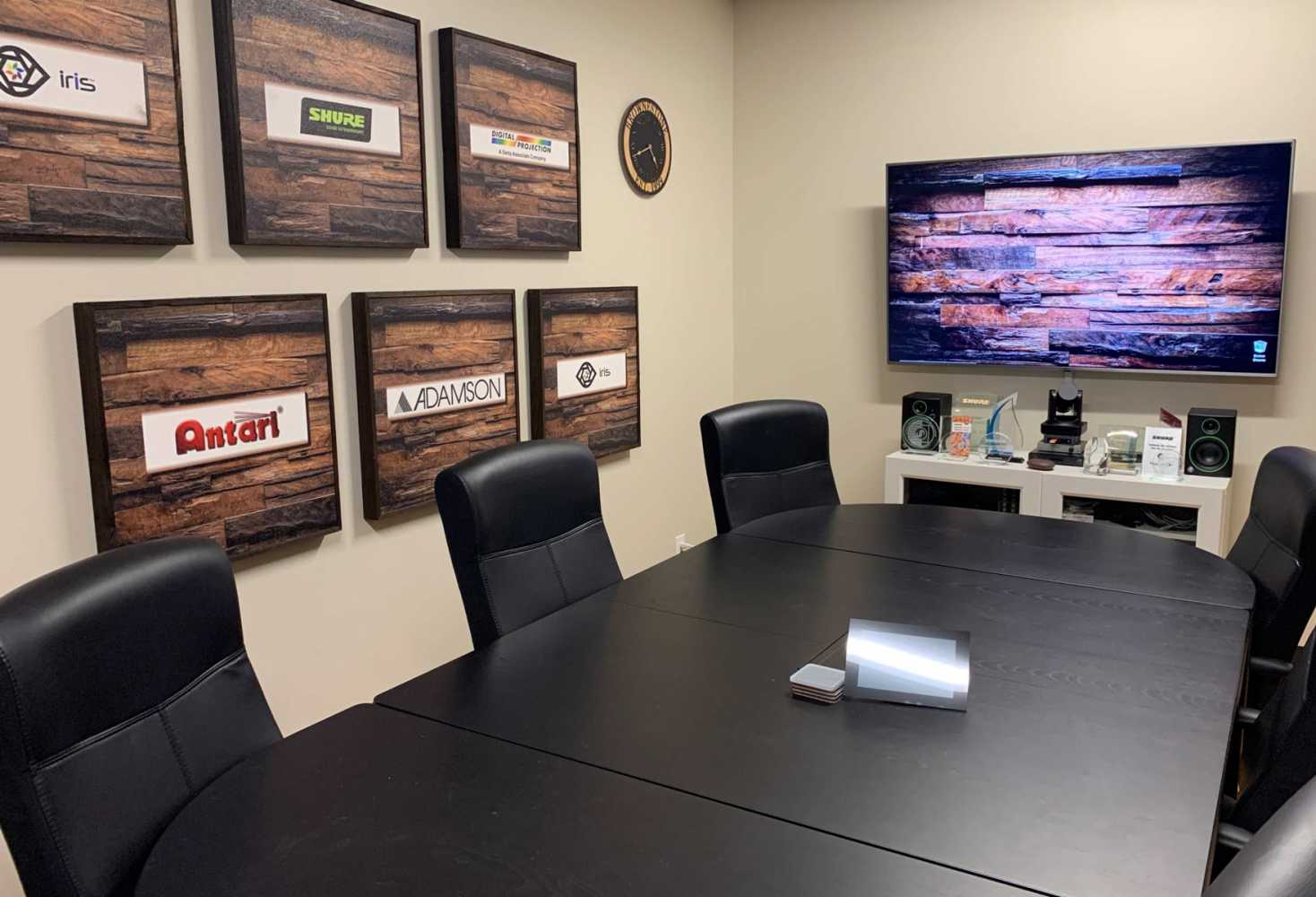 Brownstone, LLC has equipped its own conference room with products from its line card