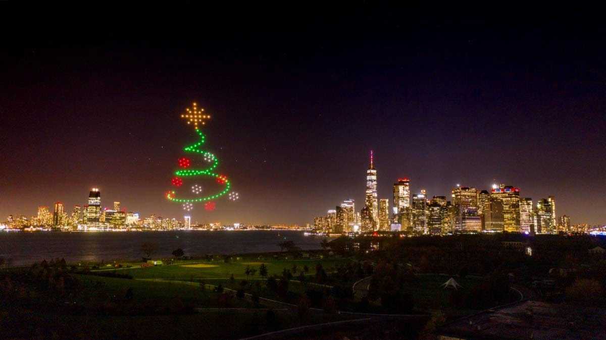 iHeartMedia launched its Christmas season broadcasts with a spectacular drone show