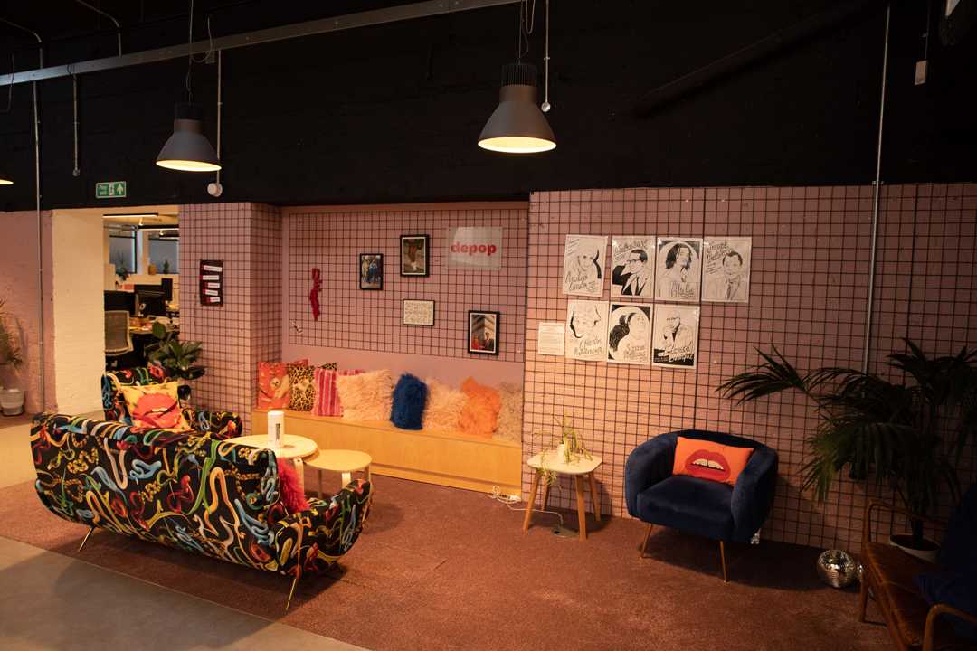 Depop’s recently established front-of-house area