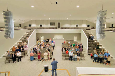 Church leaders decided to build a new sanctuary to fit their modern worship style