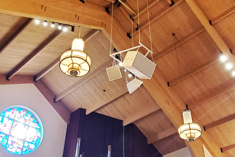 The church installed a new sound system earlier this year