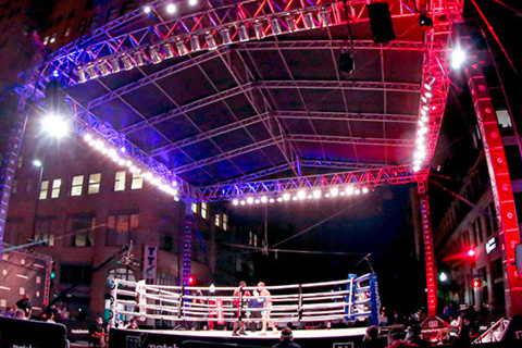 Boxing in downtown Tulsa (photo: Matchroom Boxing)