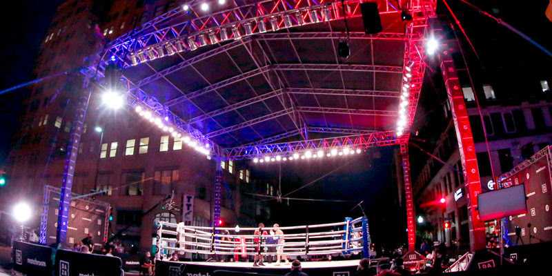 Boxing in downtown Tulsa (photo: Matchroom Boxing)