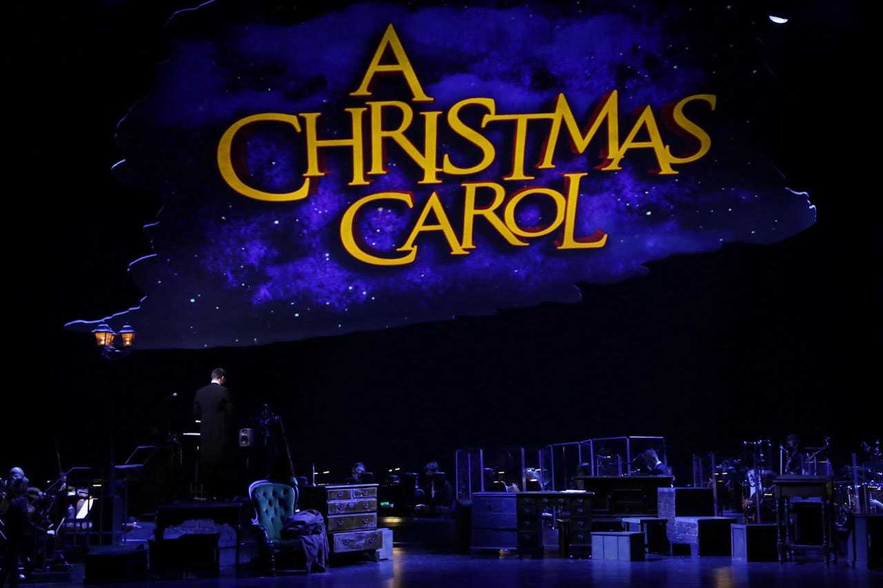 A Christmas Carol at the Dominion was lit by Mike Robertson (photo courtesy Mike Robertson)