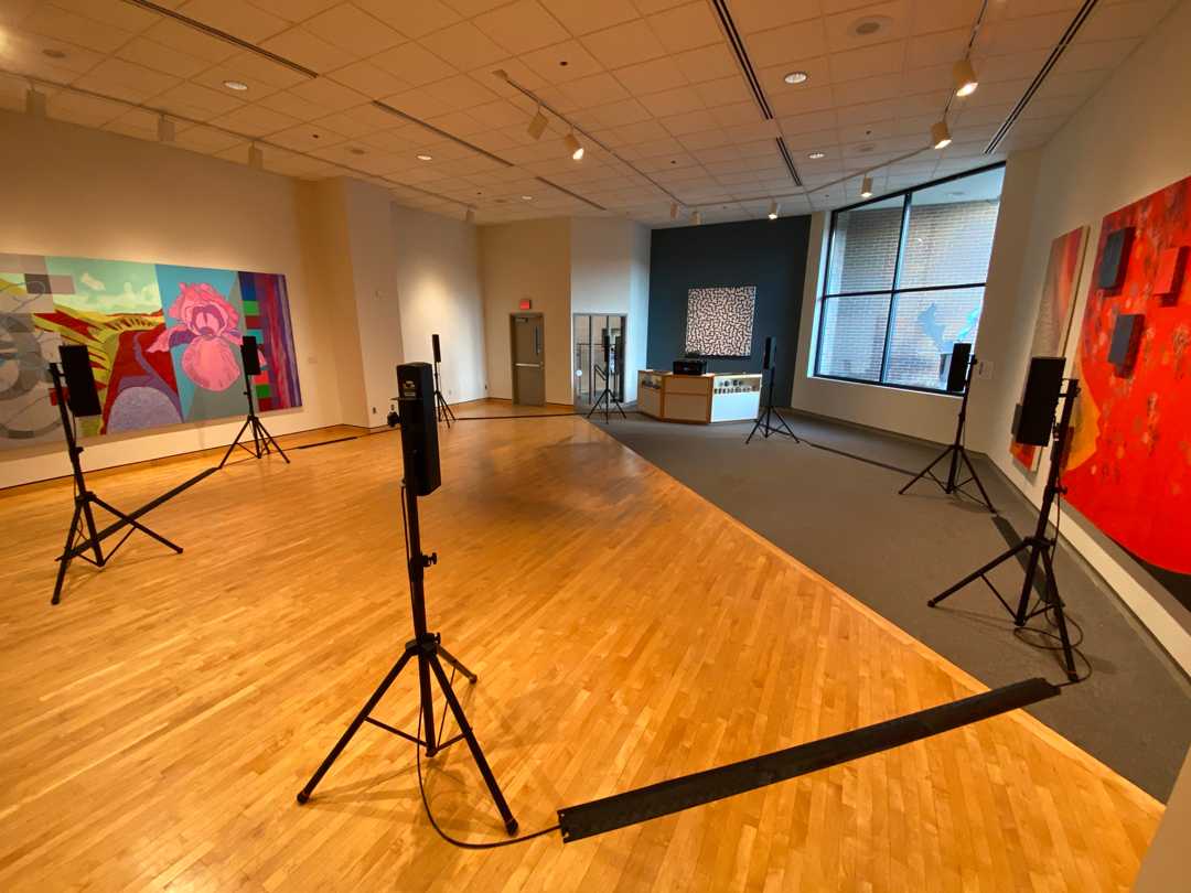 The recordings were delivered through premium loudspeakers in a gallery, amplified by LEA Professional