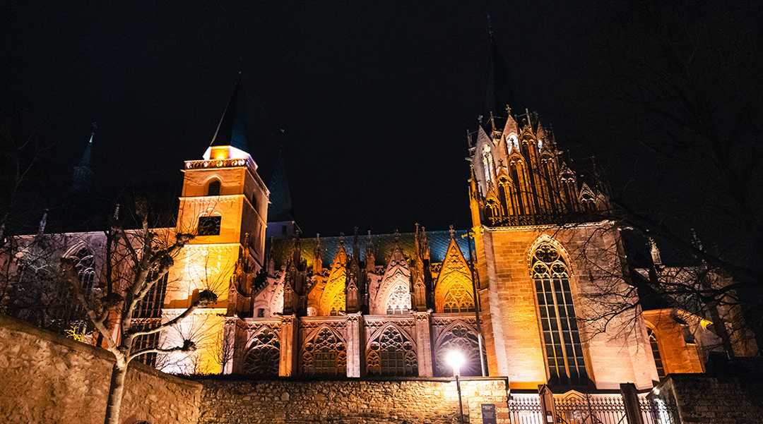 The Katharinenkirche is regarded as one of the most important examples of Gothic church architecture in the country