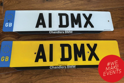 Bid now for a chance to win an industry-relevant personalised plate!