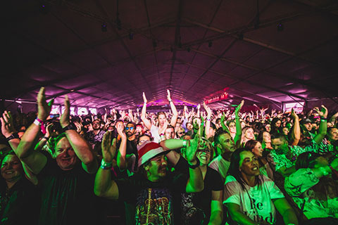 The event was staged in 90m long marquee (photo: Lucy Hammond)