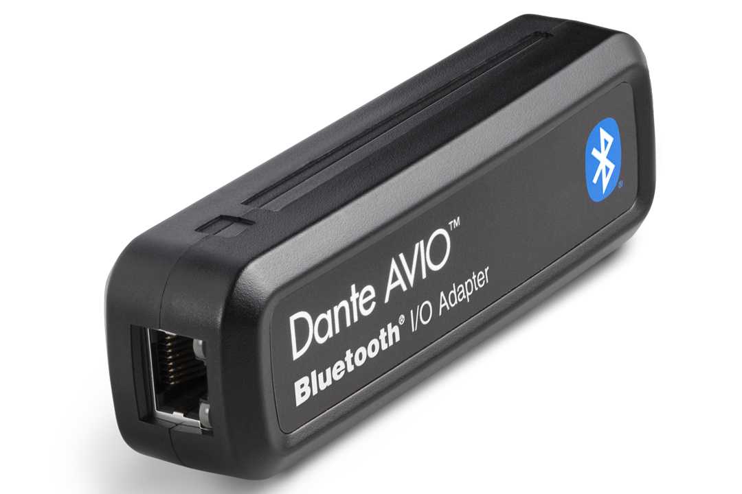 The Dante AVIO Bluetooth adapter