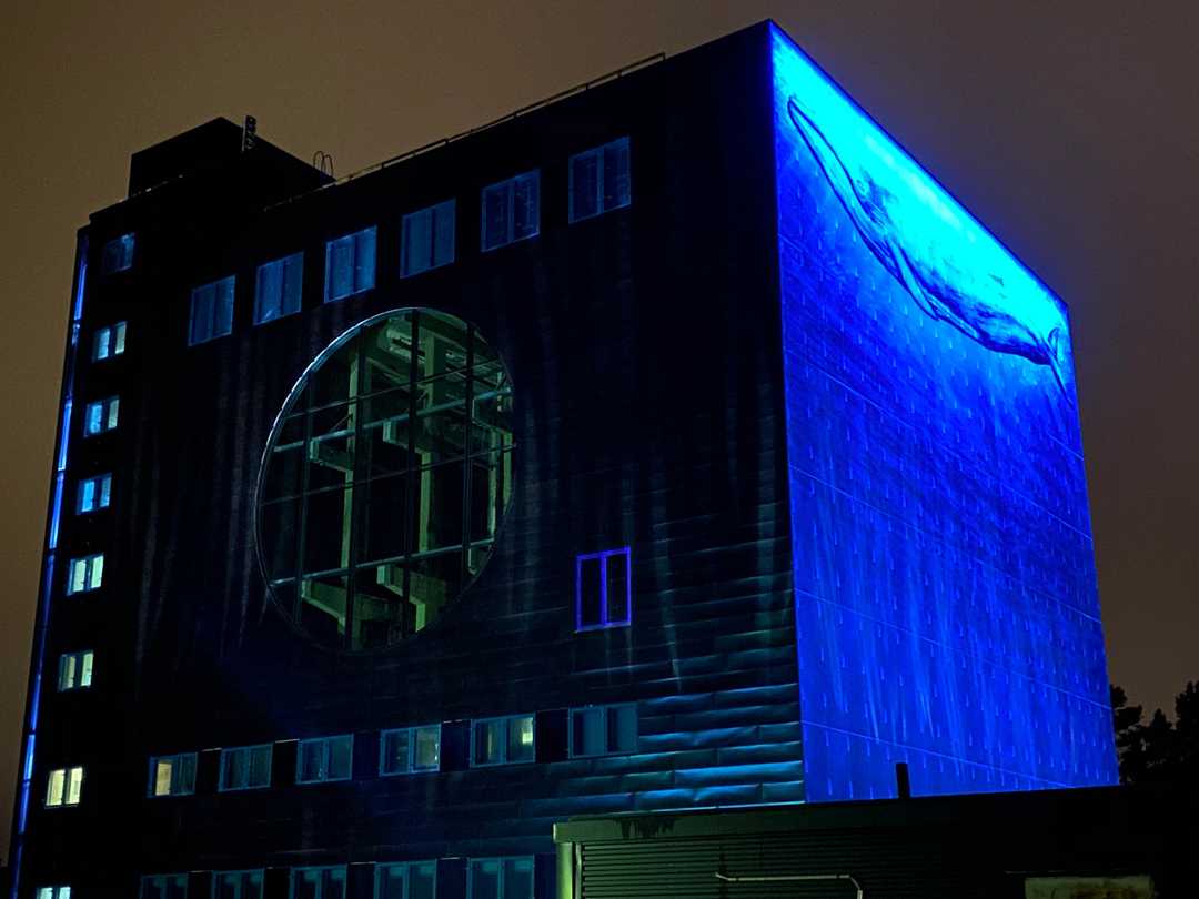 The Piispantorni renovation and exterior lighting design was unveiled on 31 December