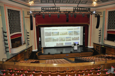 One of the largest rear projection systems in Europe at Queen Mary University of London