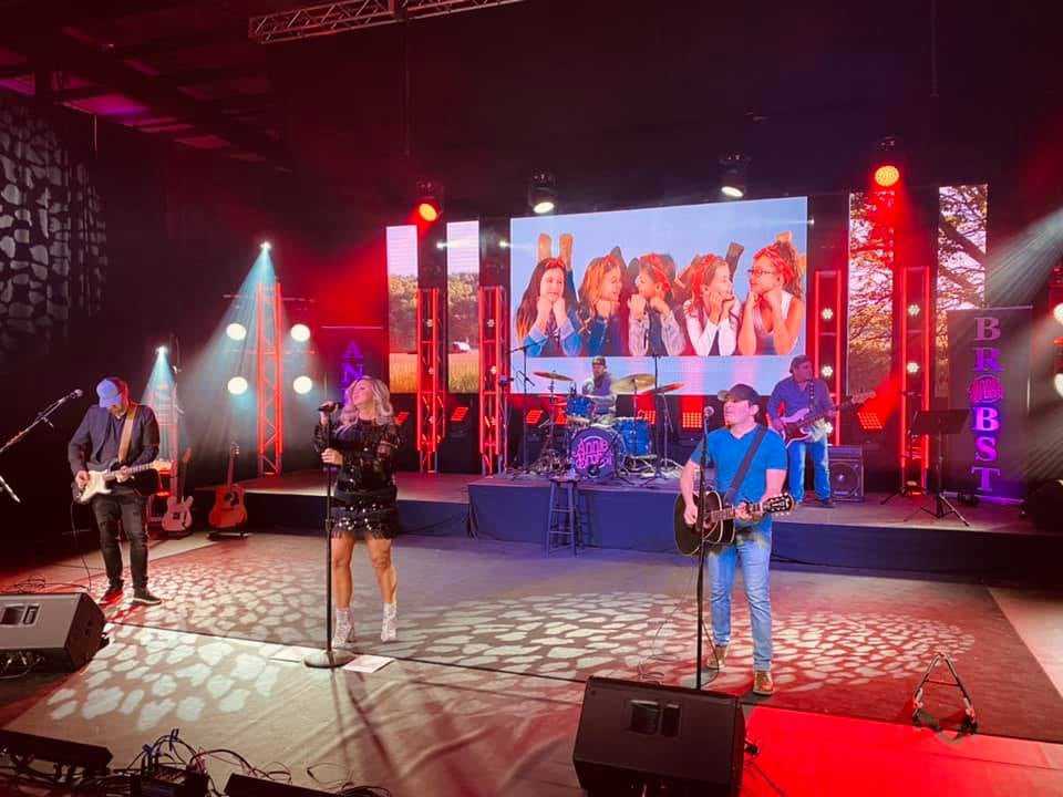 Annie Brobst and The Jake Ash Band on stage