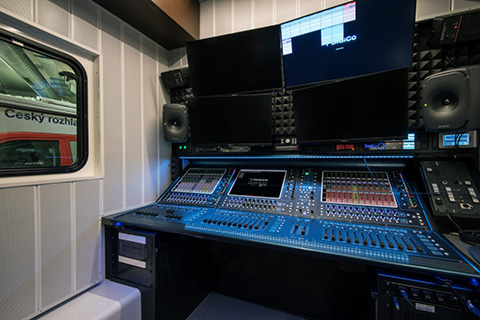A DiGiCo Quantum338 is at the heart of the new OB van for the station’s key location in Prague