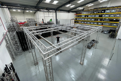 Rigging Team managing director Adam Searle in the company warehouse