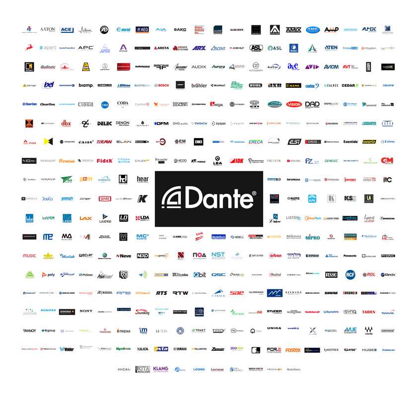 The total number of OEM brands now working with Dante has reached 518