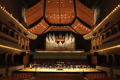 The Jack Singer Concert Hall is the permanent home of the Calgary Philharmonic Orchestra