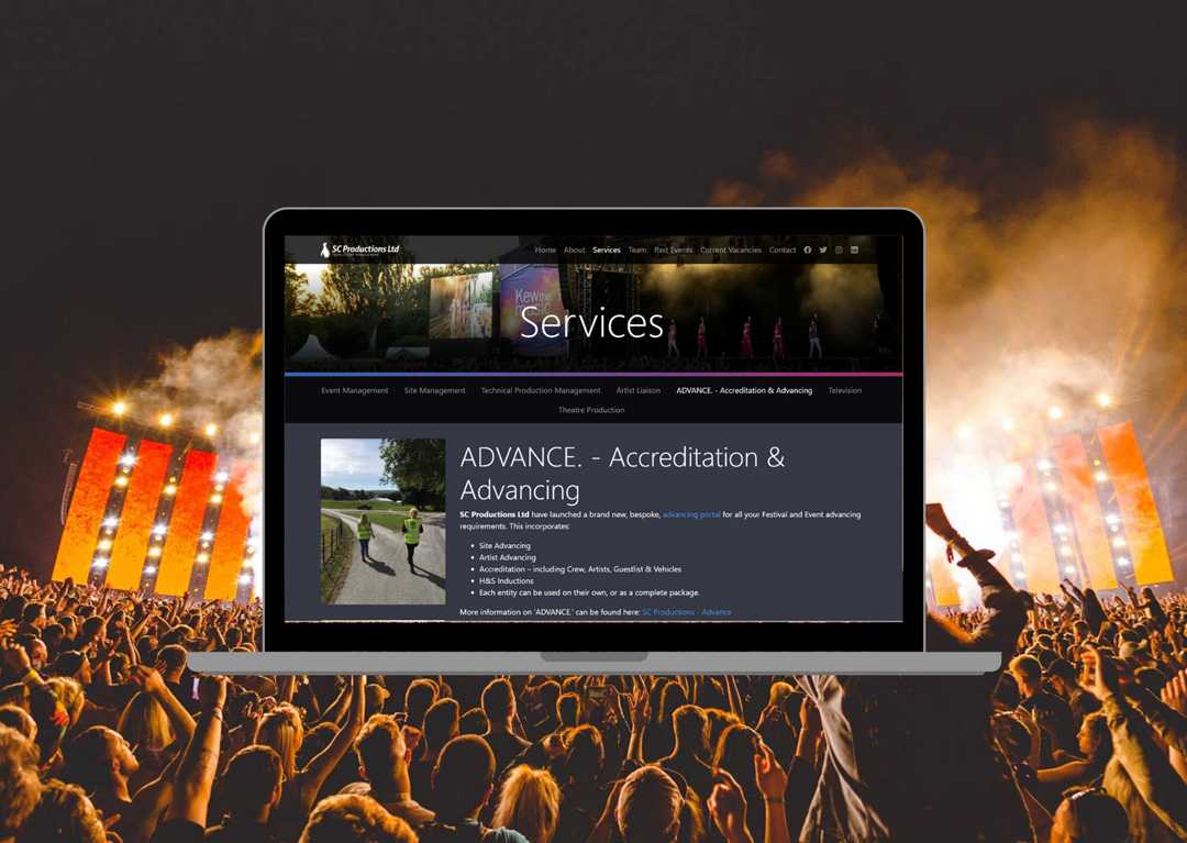 SC Productions will be offering the portal as a stand-alone product to events professionals, with support